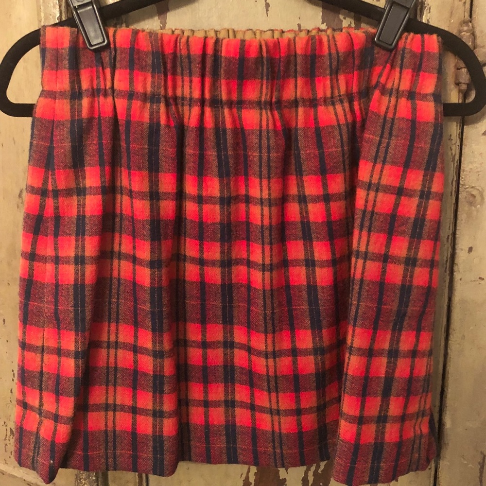 JCrew Plaid Wool Skirt size 2